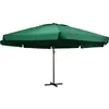 Image de Parasol De Jardin Avec Mât En Aluminium 600 Cm Vert Vidaxl