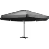 Image de Parasol D'extérieur Avec Mât En Aluminium 600 Cm Anthracite Vidaxl