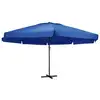 Image de Parasol De Jardin Avec Mât En Aluminium 600 Cm Bleu Azuré Vidaxl