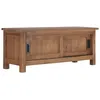 Image de Meuble Tv 90x30x35 Cm Bois De Teck Massif Vidaxl