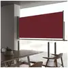 Image de Vidaxl auvent latéral rétractable de patio 60x300 cm rouge