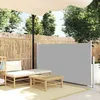 Image de vidaXL Auvent Latéral Rétractable de Patio Store Latéral Brise-vue Abri Soleil Jardin Terrasse Balcon Exterieur Résistant 48392
