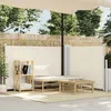 Image de vidaXL Auvent latéral rétractable Crème 120 x 600 cm