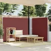 Image de vidaXL Auvent latéral rétractable Marron 140 x 600 cm