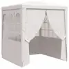 Image de Tente De Réception Avec Parois Latérales 2x2 M Blanc 90 G/m² Vidaxl