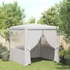 Image de vidaXL Tente de Réception avec Parois Latérales Belvédère Tonnelle Pavillon Chapiteau Mariage Barbecue Voyage de Camping 48518