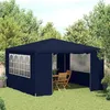 Image de vidaXL Tente de Réception avec Parois Belvédère Tonnelle Pavillon Chapiteau Mariage Barbecue Voyage de Camping Mariage 48526