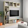Image de Jeu De Bibliothèque/meuble Tv 3 Pcs Chêne Sonoma 180x30x180 Cm Vidaxl