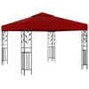 Image de vidaXL Belvédère 3x3 m Rouge bordeaux