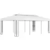 Image de Tonnelle Avec Toit Double 3x6 M Blanc Vidaxl