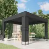 Image de Tonnelle Avec Toit Double 3x3 M Anthracite Vidaxl