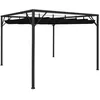 Image de vidaXL Chapiteau de jardin avec auvent rétractable 3x3 m Anthracite 47954