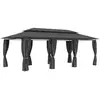 Image de Belvédère Avec Rideaux 600x298x270 Cm Anthracite Vidaxl