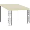 Image de Belvédère Mural 3x3 M Crème Tissu Vidaxl