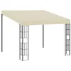 Image de vidaXL Belvédère Mural Tonnelle Mural Chapiteau de Patio Pavillon dExtérieur Jardin Terrasse Célébrations en Plein Air 3x3 47987