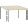 Image de Belvédère Mural 3x4 M Crème Tissu Vidaxl