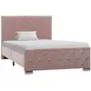 Image de Cadre De Lit Sans Matelas Rose Velours 100x200 Cm Vidaxl