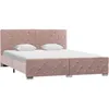 Image de vidaXL Cadre de lit sans matelas Rose Velours 160x200 cm 286827