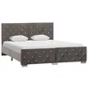 Image de Cadre De Lit Sans Matelas Gris Velours 140x200 Cm Vidaxl