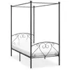 Image de Cadre De Lit À Baldaquin Sans Matelas Gris Métal 120x200 Cm Vidaxl