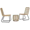 Image de Ensemble De Bistro 3 Pcs Résine Tressée Chêne Vidaxl