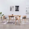 Image de Chaises À Manger Lot De 4 Noir Bois Courbé Et Similicuir Vidaxl