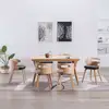 Image de Chaises À Manger Lot De 6 Noir Bois Courbé Et Similicuir Vidaxl