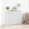 Image de vidaXL Buffet Blanc 88x30x70 cm Aggloméré