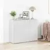 Image de Buffet Blanc Brillant 88x30x70 Cm Bois D'ingénierie Vidaxl