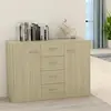 Image de Buffet Chêne Sonoma 88x30x65 Cm Bois D'ingénierie Vidaxl