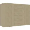 Image de vidaXL Buffet Chêne sonoma 88x30x65 cm Bois dingénierie 800687