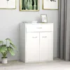 Image de vidaXL Buffet blanc 60x30x75 cm bois dingénierie 800711