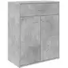 Image de Buffet Gris Béton 60x30x75 Cm Bois D'ingénierie Vidaxl