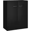 Image de Vidaxl buffet noir 60x30x75 cm bois d'ingénierie 800730