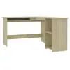 Image de Vidaxl bureau d'angle en forme de l chêne sonoma bois d'ingénierie 800750