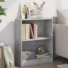 Image de Bibliothèque Gris Béton 60x24x76 Cm Bois D'ingénierie Vidaxl