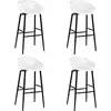 Image de Chaises De Bar Lot De 4 Blanc Vidaxl