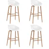 Image de Tabourets De Bar Lot De 4 Blanc Vidaxl