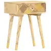 Image de Table De Chevet 43 X 30 X 58 Cm Bois De Manguier Massif Vidaxl