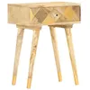 Image de vidaXL Table de chevet 43 x 30 x 58 cm Bois de manguier massif