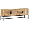 Image de Meuble Tv 140x30x50 Cm Bois Massif De Manguier Vidaxl