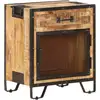 Image de Table De Chevet 43x30x51 Cm Bois De Manguier Massif Brut Vidaxl