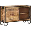Image de Buffet 100x31x60 Cm Bois De Manguier Massif Brut Vidaxl