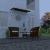 Image de vidaXL Auvent Rétractable avec LED Store de Terrasse Balcon Jardin Extérieur Résistant aux UV Ombrage des Fenêtres 250x150 145917