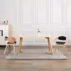 Image de Chaises À Manger Lot De 2 Bois Courbé Et Similicuir Vidaxl