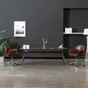 Image de Chaise Pivotante À Manger Marron Similicuir Vidaxl