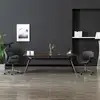 Image de Chaise Pivotante À Manger Gris Tissu Vidaxl
