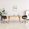 Image de Chaise Pivotante À Manger Gris Bois Courbé Et Tissu Vidaxl