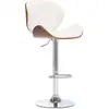 Image de Tabouret De Bar Blanc Similicuir Vidaxl