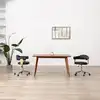 Image de Chaise Pivotante À Manger Noir Bois Courbé Et Similicuir Vidaxl